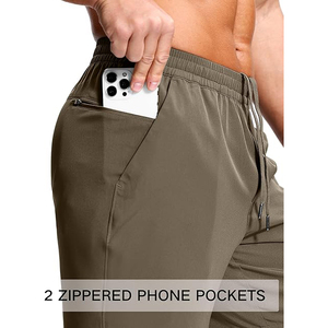 Shorts de sport pour homme taille haute, coupe compressive 2-en-1 avec doublure, pour la course, l'entraînement, la musculation, le fitness, séchage rapide - Product Image 5