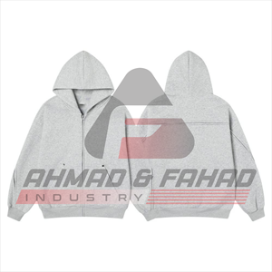 Sweat-shirt décontracté pour homme, col rond, motif uni, tissu velours, col double, broderie, nouveau style, surdimensionné, hiver, coton - Product Image 5