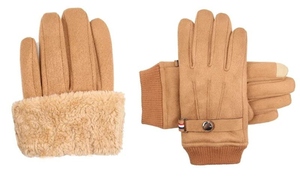 Guantes de Invierno Tejidos Cálidos con Pantalla Táctil, Antideslizantes, de Hilo Suave, para Hombre y Mujer, Guantes de Moda para Exteriores - Product Image 3