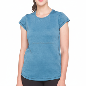Camiseta Ecológica de Bambú y Algodón para Mujer, Premium, con Logotipo Bordado Personalizado, Cuello Redondo, Manga Corta - Product Image 6