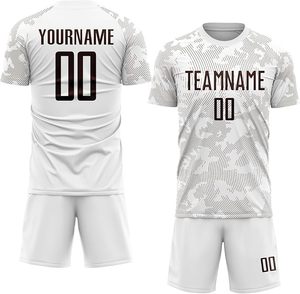 Ensemble d'uniformes de football personnalisés, maillot de football respirant à manches courtes, tenue d'équipe pour adultes, jeunes et enfants, kit sportif par sublimation - Product Image 3