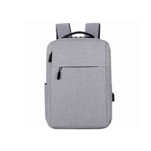 Premium Gray High Quality Unisex Travel & <b>School</b> <b>Backpack</b> Zipper Closure Durable Fashion Design <b>Large</b> Capacity Microfiber - Product Image 1
