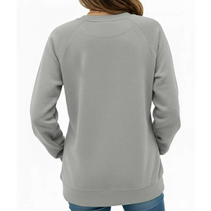 Sudaderas para mujer al por mayor y con color personalizado, diseño adornado y logotipo personalizado para venta en línea - Product Image 3