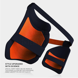 Protector de Muslo para Bateo de Cricket, Cuero PU de Primera Calidad, Ecológico, Acolchado Suave, Protección Contra Impactos Fuertes - Product Image 2