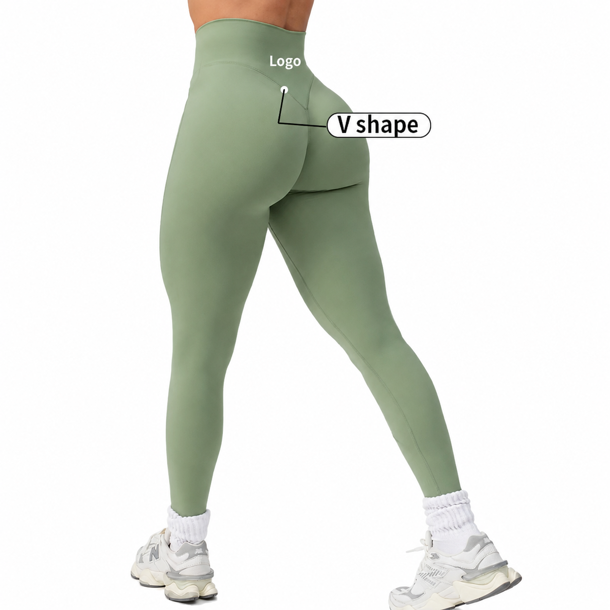 High Waist Butt Lift Workout Running Yoga Leggings Women Custom Gym Scrunch Butt Four-Way Stretch Quick Dry Breathable Pants