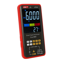 UNI-T UT122 Multimeter Pintar Tipe Kartu Tampilan 4 Digit Deteksi Rentang Otomatis Baterai Lithium Isi Ulang Terpasang