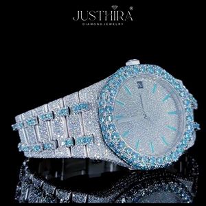 Best Selling Stylish Moissanite Diamond Quartz <b>Watch</b> Women Crystal Decor Slim Design <b>Waterproof</b> <b>Watch</b> Available At Best Price - Product Image 1