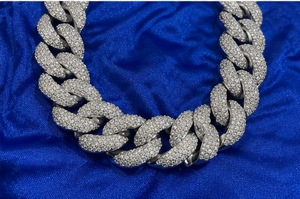 Colliers Chaîne Maille Cubaine Miami en Argent 925 Plaqué Or Rose 14MM avec Zircons Sertis pour Hommes, Bijoux Hip Hop de Gros, Qualité Supérieure B2B - Product Image 5