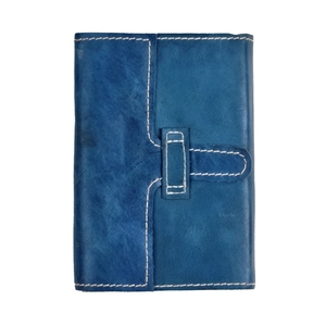 Cuaderno de Cuero Vintage Ashrafi Hecho a Mano Personalizado, Diario de Cuero Genuino con Cierre de Correa, Regalo para Oficina o Viajes - Product Image 1
