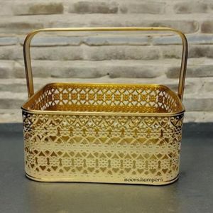 Round Metal <b>Basket</b> For Fruit <b>Display</b> And Kitchen Decor Rectangle Metal <b>Basket</b> For Pantry And Storage Organizer - Product Image 5