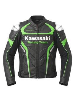เสื้อแจ็คเก็ตหนังสำหรับขี่มอเตอร์ไซค์ Unisex Rawasaki ทนทานและสวมใส่สบาย ตัดเย็บตามสั่ง มาตรฐาน CE - Product Image 1