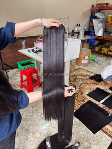 LUXURY Vietnam Bone Straight Super Double Drawn Cabello crudo, Grado de cabello virgen 10A 12A Se puede blanquear 6- 34 pulgadas, Paquete de cabello crudo - Product Image 4