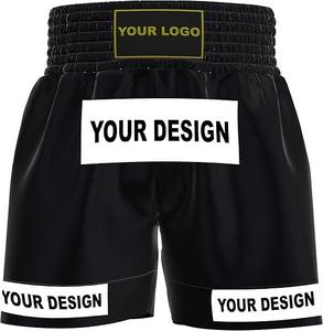 Shorts de Muay Thai personnalisés de style boxe professionnelle, vêtements de combat sur mesure, équipement MMA, tenue de combat pour hommes, femmes, enfants, adultes, garçons, filles - Product Image 4
