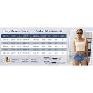 Shorts de mezclilla estampados de cintura alta para mujer, estilo europeo-americano, talla grande, elásticos, de pierna recta, lavado arena, para verano - Product Image 6