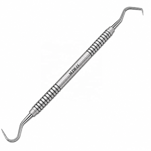 Sonda exploradora dental de doble punta de acero inoxidable, instrumento de diagnóstico dental con mango ergonómico - Product Image 2
