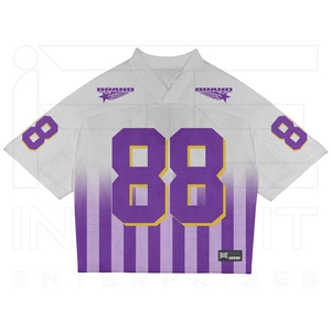 Camiseta deportiva de malla para hombre, estilo vintage, retro, de fútbol, de corte holgado, personalizada, de peso pesado - Product Image 2