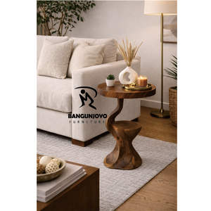 โต๊ะข้างโซฟาไม้ซัวร์-ดีไซน์มินิมอล พับได้ เป็นมิตรกับสิ่งแวดล้อม ทนทาน พกพาสะดวก และทำความสะอาดง่าย - Product Image 1