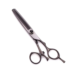 Ciseaux de coiffure professionnels en acier inoxydable avec pointe aiguisée, lame droite, outil de beauté pour salon de coiffure, provenance du Pakistan - Product Image 1