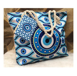 Sacs à bandoulière en jute tendance pour l'été, sacs à main brodés personnalisés style bohème pour femmes - Product Image 1