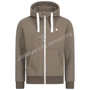 Nueva Moda Hombre Otoño Invierno Sudadera con Cremallera Estilo Urbano Manga Larga Holgada Color Sólido Blusa Casual de Forro Polar con Capucha - Product Image 3