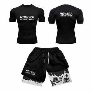 Ensemble Rash Guard et Short Premium pour Homme UPF 50+ - Tenue de Surf Légère et Compressante par NOVERA INDUSTRIES - Product Image 1