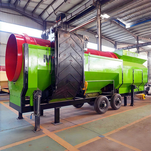 Trommelschermmachine met pomp & PLC voor steen, grond, compost - zware mobiele unit, hoge kwaliteit, 1 jaar garantie - Product Image 1