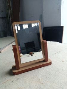 Handmade <b>Wooden</b> <b>Mirror</b> Frame with Natural Wood Finish, Decorative Wall Mounted <b>Mirror</b> Frame for Home, Bedroom, Bathroom - Product Image 6