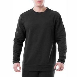 Suéter de Punto de Algodón para Hombre, Cuello Redondo, Corte Regular, Color Negro, Informal, para Otoño, Precio Económico, Última Tendencia - Product Image 1