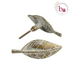 Beads Art ABK 73 Tirador de Mueble Moderno con Forma de Hoja de Aleación de Zinc para Cajón de Cocina, Duradero y Ecológico - Product Image 4