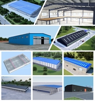 Structure en acier préfabriquée galvanisée de haute qualité, entrepôt, charpente métallique, atelier industriel, construction de bâtiments