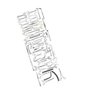 Ensemble de 109 instruments chirurgicaux cardiovasculaires pour chirurgie cardiaque ouverte, manuel, en acier inoxydable, par Dentavex - Product Image 2