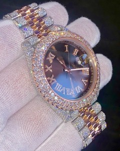 Joyas de Belleza de Edición Limitada Hechas a Mano, de Lujo, en Acero Inoxidable con Cristal de Zafiro, Unisex, Clásicas, Estilo Hip Hop, Mecánicas - Product Image 2