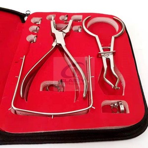 Kit de Dique de Goma Dental Manual de Acero Inoxidable Reutilizable, Set de Instrumentos de Ortodoncia para Cirugía Oral Hospitalaria, Herramientas CE ISO OEM - Product Image 6