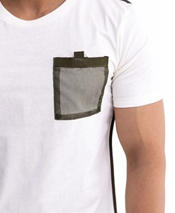 Camisetas Deportivas Casuales Transpirables de Secado Rápido con Bolsillo para Verano, Diseño en Blanco, Corte Regular, Personalizadas de Algodón para Hombre - Product Image 4