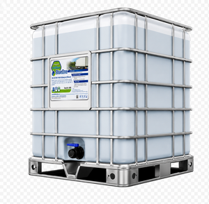 Contenedor IBC de 1000L, Azul, con Líquido Azul en el Interior, con Marco Metálico, Marca BlueOne, No Inflamable - Product Image 1