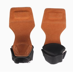 Poignées de gymnastique réglables en cuir premium Hardihood International avec fermeture auto-agrippante pour le cross-training, la musculation et le fitness - Product Image 3