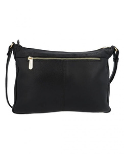 Sac bandoulière pour filles, sac à main noir en cuir véritable de haute qualité pour femmes, fermeture éclair, vente en gros 2026, couleur et logo personnalisés OEM - Product Image 2