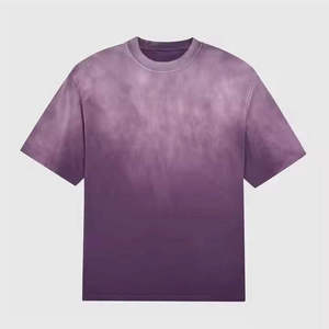 Camisetas de Algodón Grueso para Hombre, Lavado Ácido, Estilo Vintage, Oversize, con Logotipo Personalizado, Ropa Urbana Casual de Verano - Product Image 4