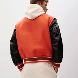 Blouson universitaire en cuir pour homme grande taille 2025 – Col montant, prêt pour l'hiver, respirant, séchage rapide, broderie, patch, Impact Flex Apparel - Product Image 2