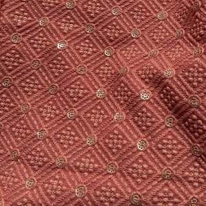 Luxury Sequin Embroidery Lace Fabric Floral Beaded Mesh Fabric African Wedding Party Dress Material - Product Image 2