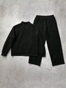 Ensemble de survêtement décontracté d'hiver pour homme en nylon, respirant, coupe-vent, avec blocs de couleur, idéal pour la course et la gym (OEM) - Product Image 2