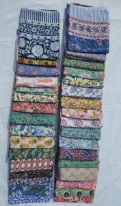 ผ้าซารองพิมพ์ลายบล็อกด้วยมือ ผ้าฝ้ายแท้ 100% ผ้าคลุมชายหาดเนื้อนุ่ม ผ้าคลุมบิกินี่สำหรับผู้หญิง ขายส่ง - Product Image 5