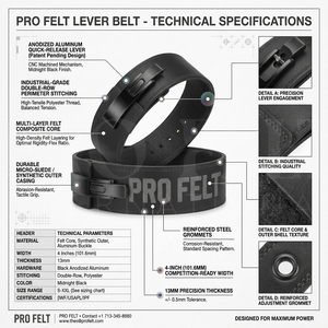 Cinturón de Levantamiento de Pesas de Cuero Genuino de 13 mm con Costuras Reforzadas, Cinturón de Soporte Lumbar para Entrenamiento de Powerlifting, Color Negro - Product Image 2
