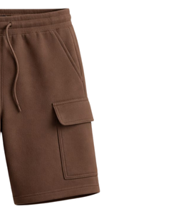 Custom <b>Brown</b> <b>Men</b> <b>Cargo</b> Shorts Elastic Waist Drawstring Casual Streetwear Multi Pocket Summer Shorts Custom Logo OEM Manufacturer - Product Image 2