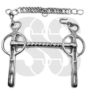 Bocados de Acero Inoxidable Antideslizantes de Alta Calidad y Durabilidad con 3 Ranuras, Colores Personalizables, Servicio OEM para Uso Ecuestre - Product Image 2