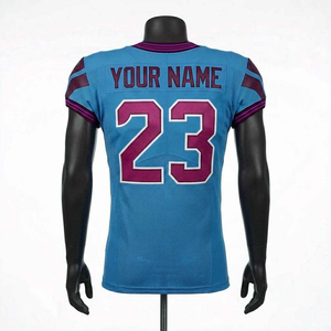 Maillot de football américain personnalisé pour équipe, grande taille, homme, séchage rapide, qualité supérieure, manches courtes, respirant - Product Image 2
