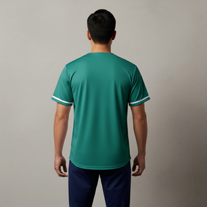 Uniformes de Béisbol Personalizados 2026, Sublimados, Transpirables, Antibacterianos, de Secado Rápido, con Botones, Cuello en V, 100% Poliéster, Unisex - Product Image 4