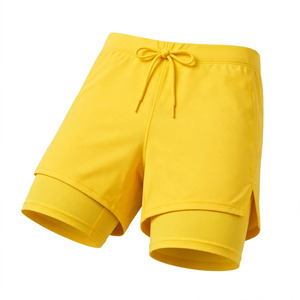 Shorts Bermuda Homme Taille Haute Couleur Unie Personnalisable avec Cordon de Serrage, Sportswear Décontracté Grande Taille en Coton Tricoté Spandex - Product Image 5
