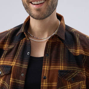 Chemise en flanelle pour homme de qualité supérieure, confortable, respirante, à prix abordable, avec logo/design personnalisé, très vendue. - Product Image 6