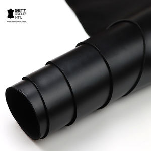Auténtica Piel de Vaca Negra Orgánica OEM, Cuero Suave de 1.1-1.3MM, Material Premium para Manualidades, Zapatos, Cinturones, Sofás, Taller de Artesanía - Product Image 1